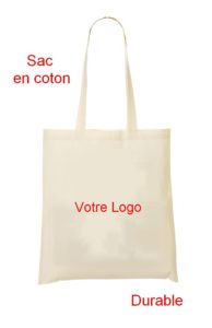 sac durable personnalisé en coton