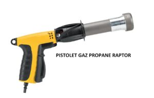 Pistolet gaz RAPTOR très léger mais très pertinant à l'usage