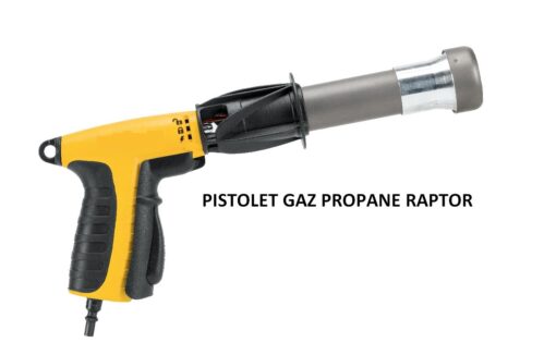 Pistolet gaz RAPTOR très léger mais très pertinant à l'usage