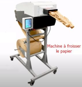 Machine à froisser le papier pour papier de calage dans les colis