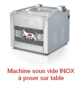 La machine sous vide permet de vider l'air dans un sac sous vide et augmenter la conservation des aliments.