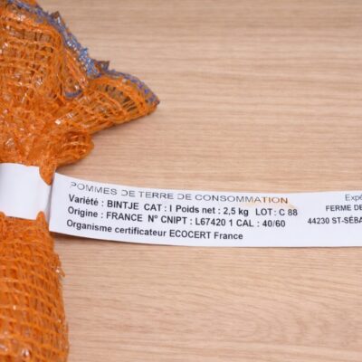 L'étiquette pour sac filet